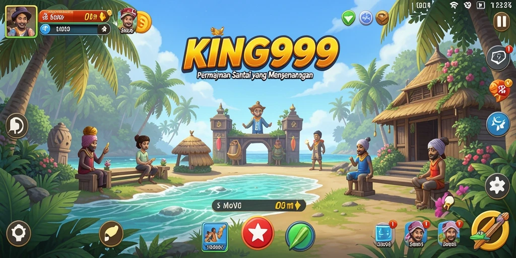 Screenshot KING999 menampilkan suasana permainan Casual yang ceria dan penuh warna.
