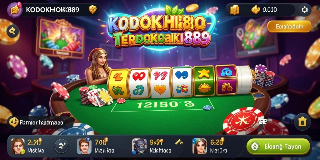 Tampilan gameplay KODOKHOKI889 yang menegangkan dan penuh warna.