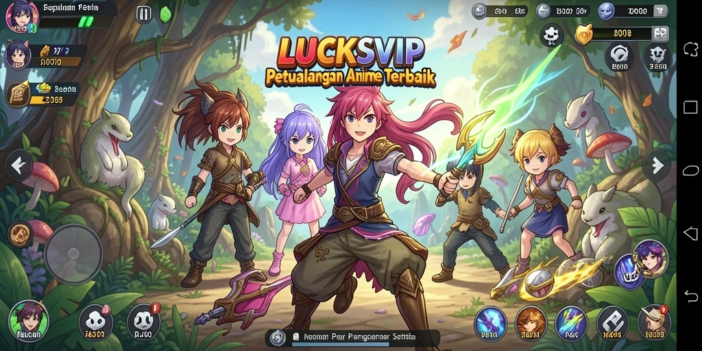 Menampilkan gameplay seru dari karakter Anime ikonik.