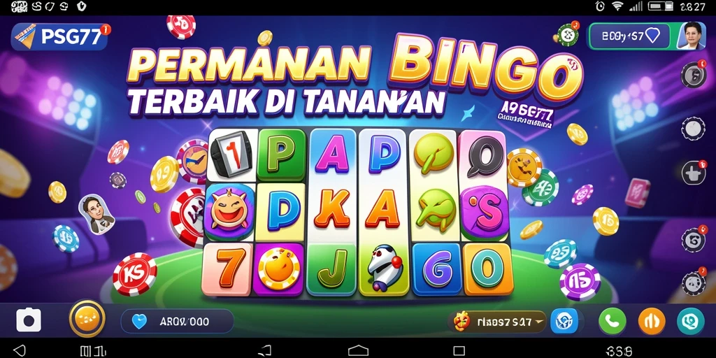 Tampilan menarik dari gameplay Bingo PSG77 yang penuh warna.