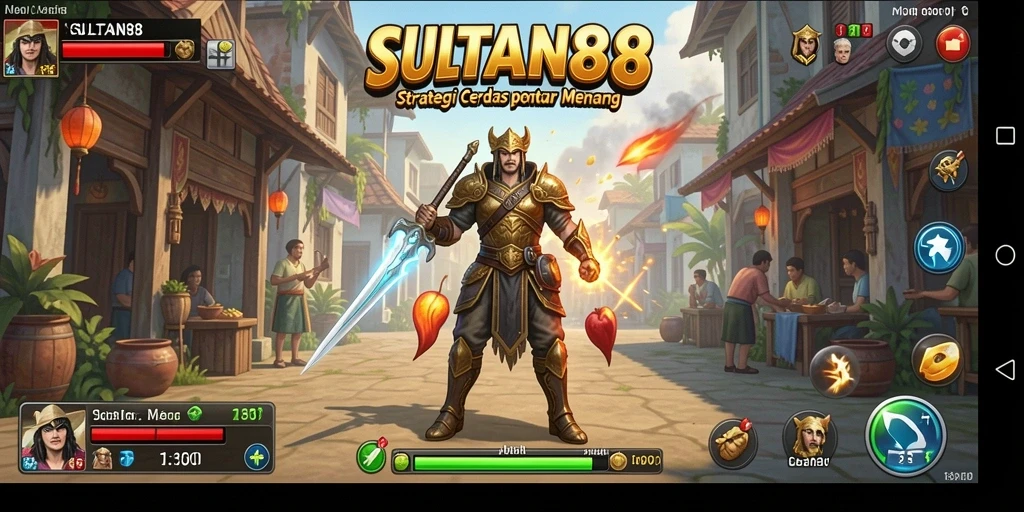 Tangkapan layar dari gameplay SULTAN88 yang menampilkan strategi berperang.