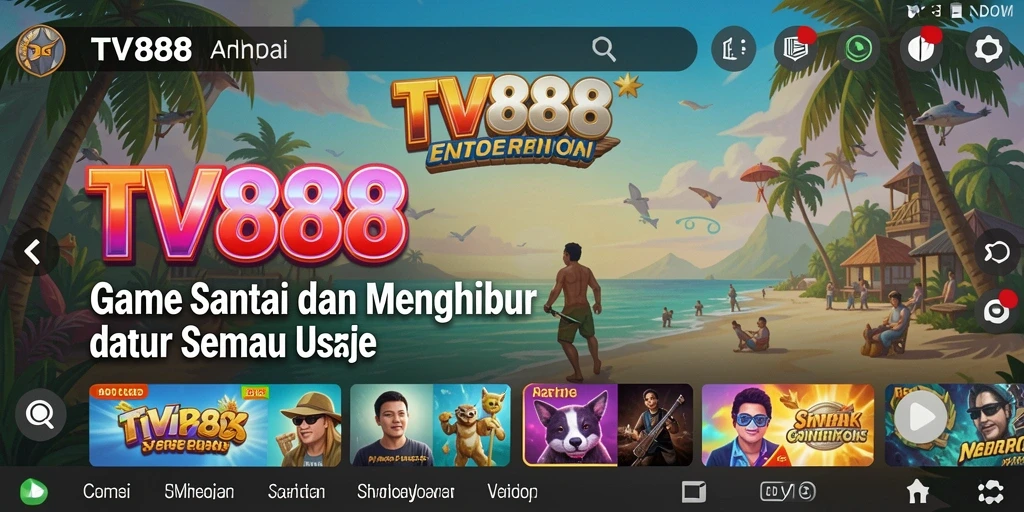 Screenshot gameplay TV888 menampilkan aksi seru dan warna-warni.